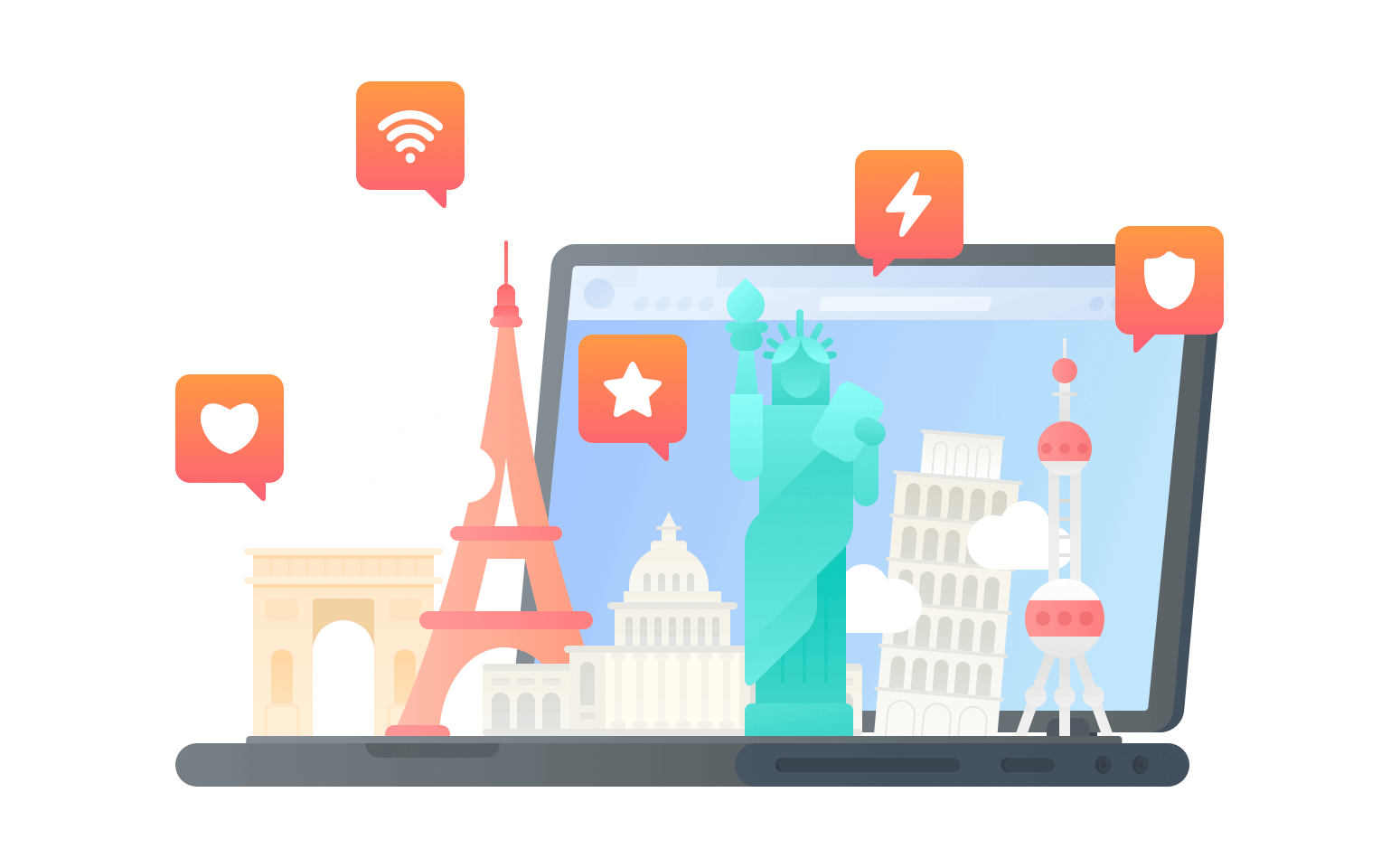 在直布罗陀连接到中国的软件 - 返华VPN